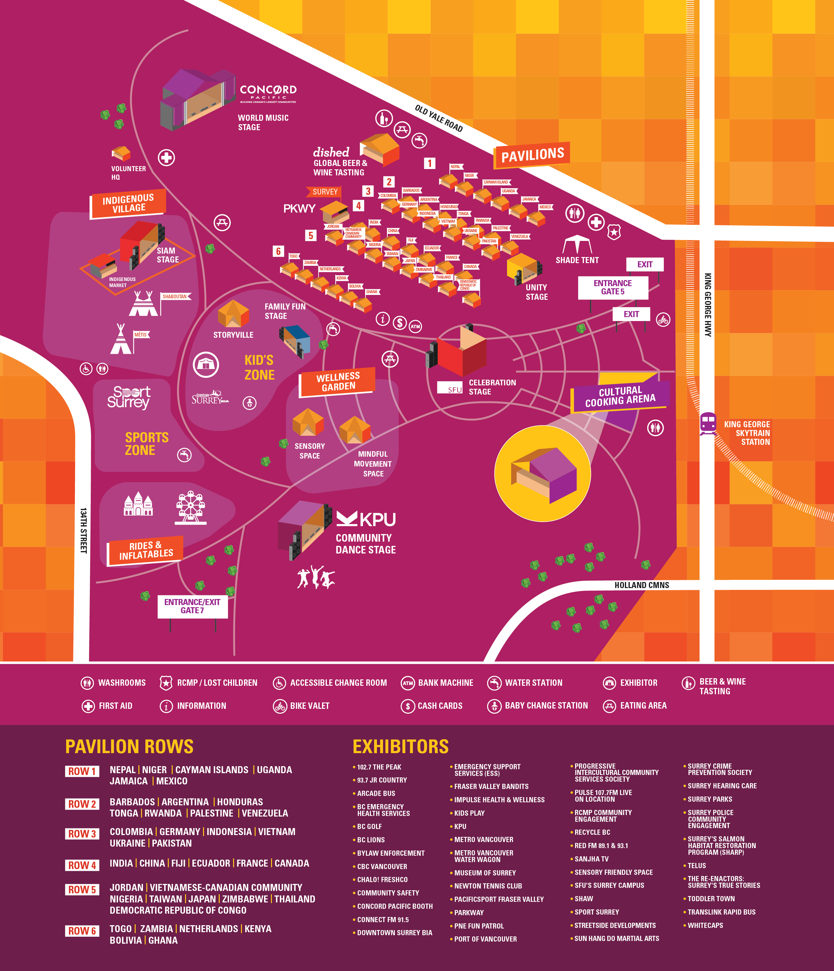 Map Surrey Fusion Festival